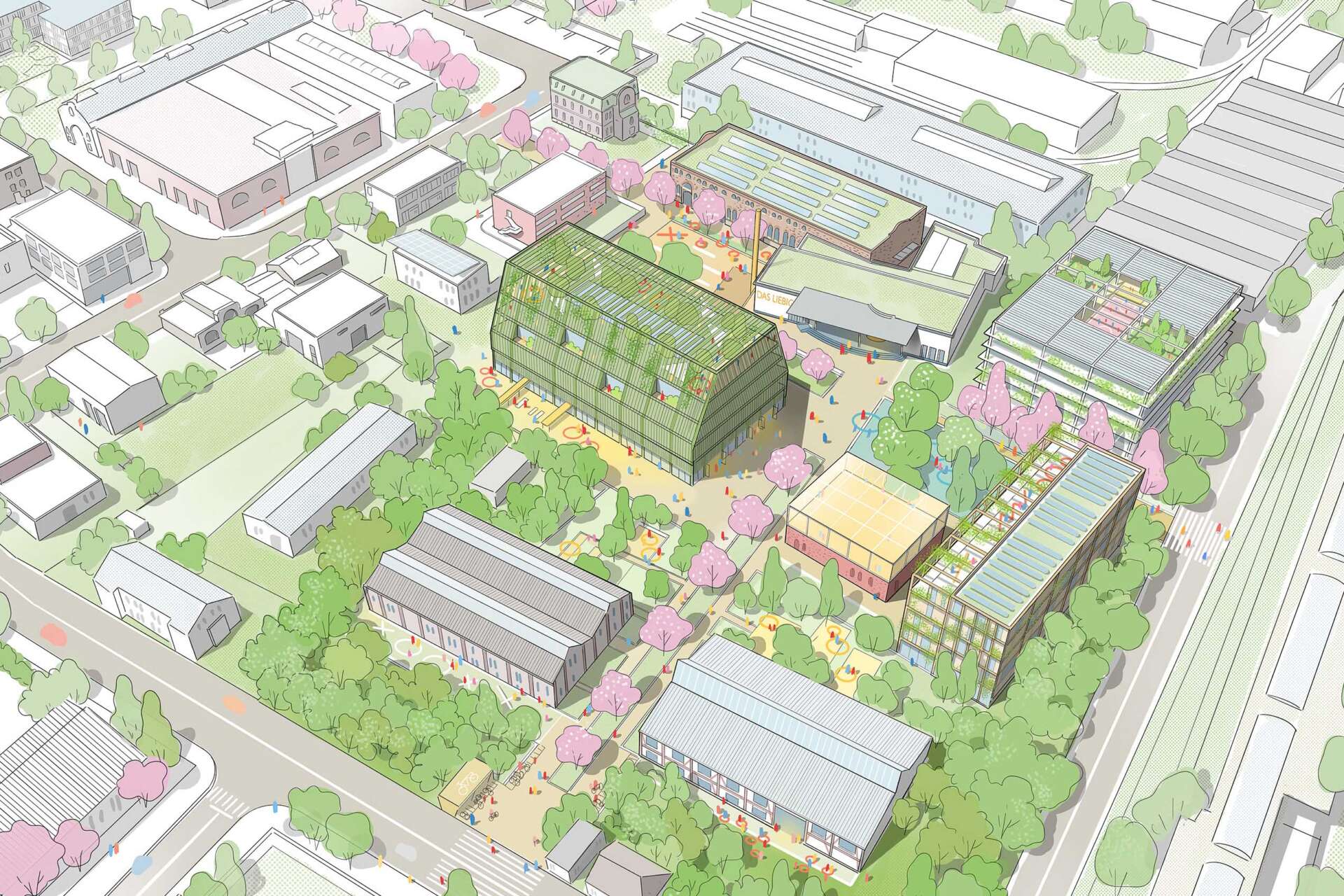 Liebig-Höfe Aachen Visualisierung Carpus+Partner